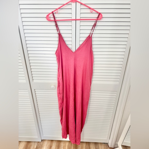 Elan Rose Jordy Sleeveless Maxi Dress with Pockets Size L - Picture 6 of 7